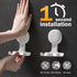 2 Pack, LEVERLOC Razor Holder for Shower Powerful Suction Cup Shower Hooks for Towel, Loofah, Razor, Squeegee