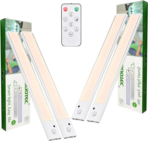 Under Cabinet Lighting 4 Pack, Wireless Motion Sensor LED Closet Light with