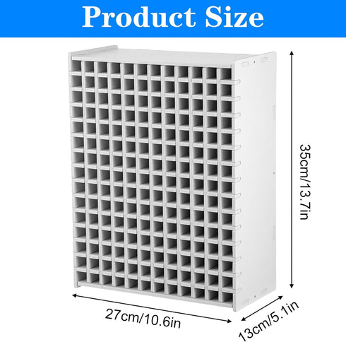 Xaajooio 180 Marker Organizer Holder for Markers, Art Supply Storage Rack with Adjustable Dividers, Desktop Pen Holder
