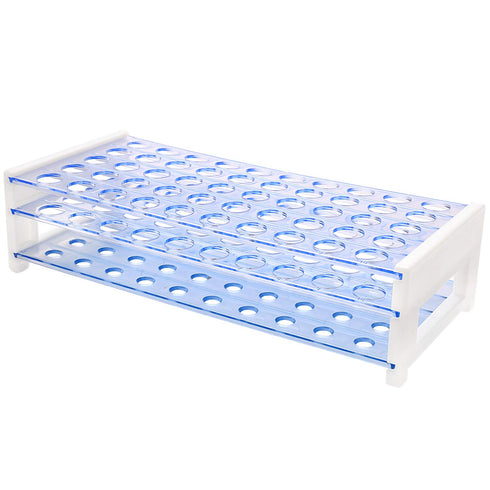 Ackers Science Plastic Test Tube Rack | Holds 50 Tubes (13/16 mm), Detachable (Single)