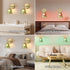 GEEZO Vintage Battery Operated Wall Sconce, with Rechargeable Battery Powered Wall Light with Remote Control