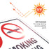 No Smoking No Vaping Sign - 10x7 Inches, Rust Free Aluminum, Fade Resistant, Made in USA