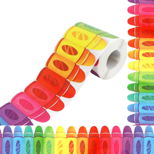 cufieovh 65.6 Feet Bulletin Board Borders Colorful Crayon Border for Bulletin Board Chalkboard