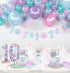 0 Mermaid Birthday Party Decoration LED Glowing Numbers Mermaid Number Light Up Number Light up Sign Digital Lights