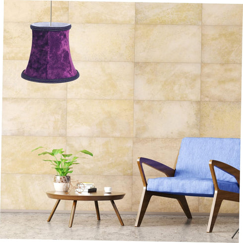 1pc Fashionable Lamp Cover Deep Purple Fabric Shade for Table and Floor Lamps Light Decoration Accessory