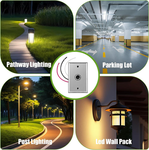 PPZ Photocell Sensor for Outdoor Lights, Dusk to Dawn Sensor, Photo Cell for Outdoor Lighting, Photocell Switch