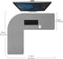 Pad,35.5x43.3x13 inches CENNBIE Dual Sided L Shaped Desk Corner Leather Desk Pad,l Shaped Desk Gaming mat,Waterproof l