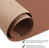 Boutilon XXXL-Brown Leather Desk Pad, 47"x 24" Large Waterproof Business Desk Mat for Keyboard and Mouse