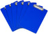Blue Plastic Clipboard with Low Profile Clip (Pack of 12) - Letter Size Clipboard for Boys and Girls, Cute Aesthetic