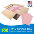 3 13 18 (Pack 500)Disposable BibsEmbossed2-Ply (917466) TIDI Choice Dental Bib, Pink (Mauve), Layers, W x L of Dental