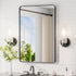 TETOTE Black Wall Sconce Modern Bathroom Wall Light Fixtures Farmhouse Wall Lights with Frosted Glass Shade for Mirror