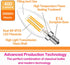 Lamsky E14 Bulb Bulb,Warm 2700K 40W 110V/220V Glass,No-Dimmable (12-Pack) European Base LED Filament Candle Shape Light