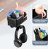 Desk Cup Holder Clip-on Pen Holder, Rotatable Headphone Hanger and Headset Stand Clamp Hook Under Desk (Black)