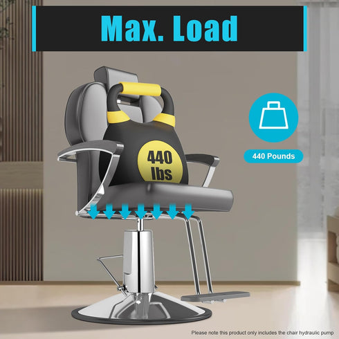 LUOSHALIYA 440lbs(The Chair Hydraulic Pump, Stylist Chair Adjustable Chair Hydraulic Pump with High Bearing for Bars