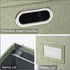 PRANDOM File Organizer Box, Set of 1 Collapsible Decorative Linen Filing Storage, Hanging File Folders with Lids