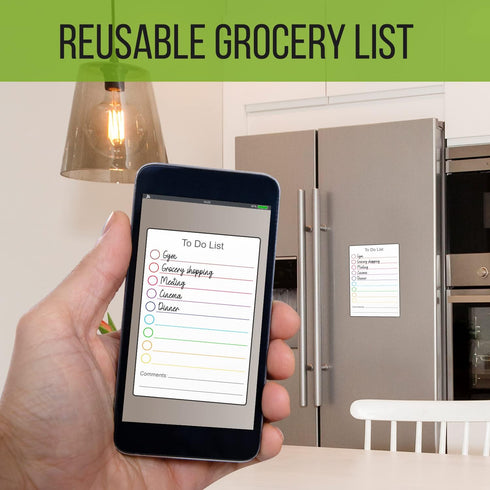 Dry Erase Small Magnetic To Do List White Board A5 for Fridge, Lined Dry Erase Todo List, Daily Planner