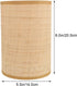 8.07X5.51X5.51In E14 E27 Kichvoe Rattan Woven Lamp Shade for Table and Floor Lamps Rustic Drum Design Unique Lampshades
