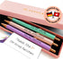 MESMOS 3pc Fancy Pen Set for Women, Cute Boss Lady Gifts, German-Made Ink, Teacher Pens, Office Gifts