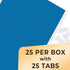 SUNEE Hanging File Folders Blue, 25 Pack Letter Size with 1/5-cut Tabs for Home and Office Bulk File Organization