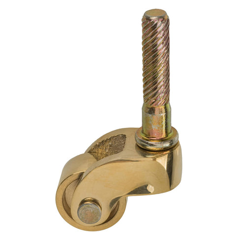 3/4" UA-311-CWPB Solid Brass Furniture Caster Wheel | Diameter: | Stem Caster Wheels for Table, Sofa, Chest, Dresser