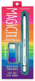 Magic Pencil - Compressed Graphite Tip Equals 100 Pencils - White Barrel + Matching Chunky Eraser