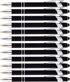 PASISIBICK 12 Pieces Black Ballpoint Pen with Stylus Tip, 2 in 1 Premium Metal Stylus Pen for Touch Screens, Black Ink
