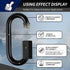 1.46" Chain Quick Links, 10 Pcs 1/8" Marine Grade Screw Chain Links, Large Opening Chain Connector with 175 Lbs Capacity