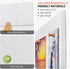 MaxGear Large Cork Board for Wall 36" x 24", White Bulletin Board with Felt Tiles