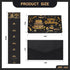 6 Black Gold Happy Birthday Money Envelope for Cash, DIY Money Holder with Slots for Cash, Surprise Card Holder