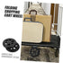 2Pcs Healifty Heavy Duty Grocery Shopping Replacement Parts for Folding Carts Stable and Lightweight Design for Laundry