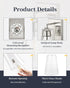 1-Light EAPUDUN Wall Sconces Bathroom Light Fixtures, Modern Farmhouse Bathroom Vanity Light Fixtures, Indoor Wall Lamp