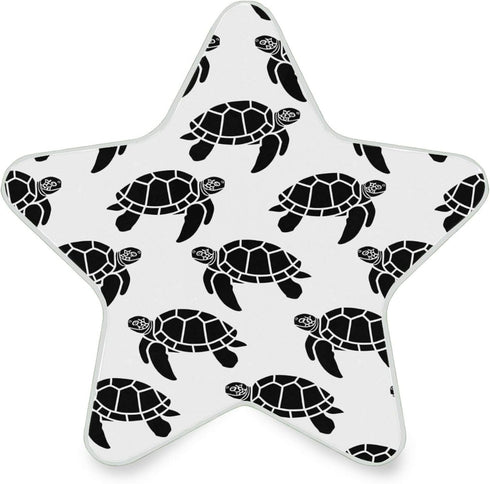 Burbuja Turtle Silhouette LED Night Light Plug into Wall 0.2W Star-Shaped Nightlight Dusk