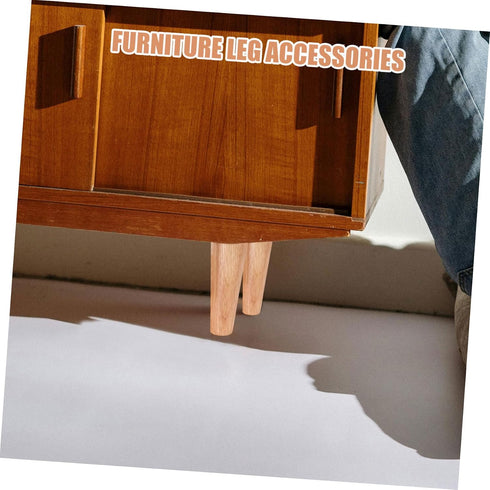 4pcs OSALADI Replacement Sofa Legs Wooden Dresser Legs Extender Oak for Kitchen Table Tv Stand