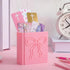 ForraFun 3D Printed Book Shaped Bookmark Holder Book Lover Gift Pink Bow Bookmark Holder Office Desk Supplies Funny