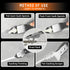 Stainless Steel Caulking Tool Kit, 4 in 1 Grout Removal Tool for Kitchen, Bathroom, Floor Sealant