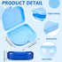 120 12 Sherr Pcs Dental Retainer Cases Bulk with Holes Colors Denture Case Mouth Guard Holder False Teeth Container