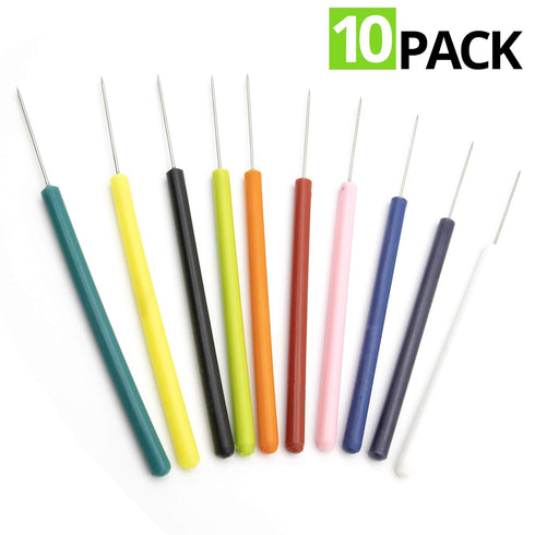 Assorted Multicolor Lab Dissecting Teasing Needles - Plastic Handles