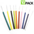Assorted Multicolor Lab Dissecting Teasing Needles - Plastic Handles