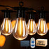 BYIZO Solar Outdoor String Lights, 50FT 20 Bulbs IP65 Waterproof Patio Lights with