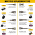 Terminal Removal Tool Kit - 8 PCS Double Head Detachable Electrical Pin Extractor Tool for Automotive Repair Connectors