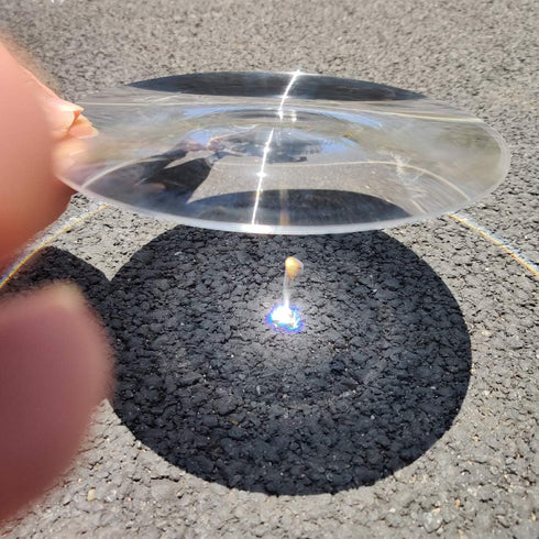 200mm (7.9''), 200mm, 200mm) Fresnel Lens Magnifier, Diameter Focal Length Acrylic Lens (not Glass), for Physics