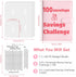 Money Saving Binder - 100 Envelopes Money Saving Challenge, Savings Book with Cash Envelopes for Budgeting