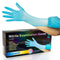 Blue Nitrile Gloves Disposable, Medium Latex Free 4 Mil Medical Gloves, 100 Count Powder Free Examination Gloves