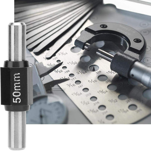 Professional Stainless Steel Calibration Block Rod Bar, 50MM Outside Micrometer Calibration Tool