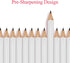 Outus White Golf Pocket Pencils with Eraser - 72 Pieces, Hexagon Shaped, Non-Toxic for Parties and Classroom