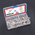 Hilitchi 240-Pcs(120 Pair) M5 Phillips Chicago Binding Screws Assortment Kit for Scrapbook Photo Albums