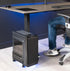 VIVO 7.8 14 inch CART-PC01L Large Computer Tower Desktop ATX-Case, CPU Steel Rolling Stand, to Wide Adjustable Mobile