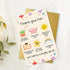 OJsensai Cute Teacher Thank You Card, Best Appreciation Gifts for Daycare Preschool Teacher, Thank You for Helping Me