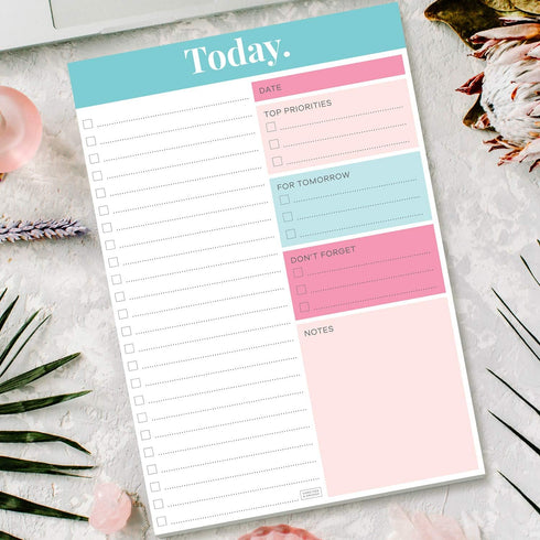 Sweetzer & Orange 2025 Daily Planner, Undated To Do List Notepad, 7x10” Day Schedule Logbook, Academic Journal
