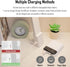 kvppvt LED Double Head Desk Lamp, Rechargeable Portable Small Table Lamp, Adjustable Light Color and Brightness, USB